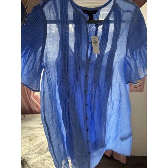 NWT Banana Republic Petite Small Sky Blue Dress - Picture 11 of 11